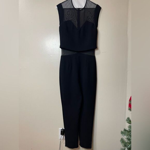 Sandro black mesh jumpsuit Size Medium/IT 2 - Picture 3 of 7